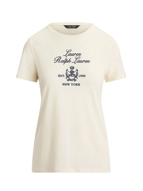 200p03725002 LAUREN RALPH LAUREN | KATLIN-SHORT SLEEVE..MASCARPONE CREAM